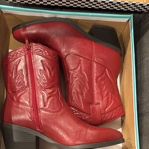 Soda Red Western Boots